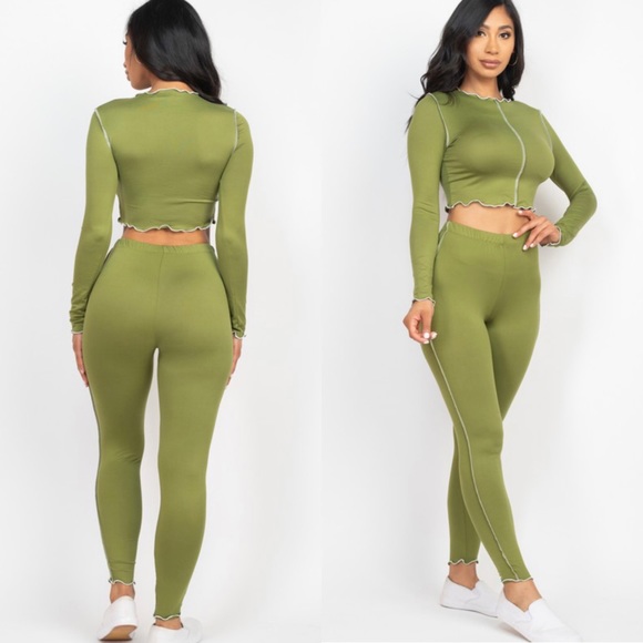 Leggings and crop top set - Picture 2 of 8